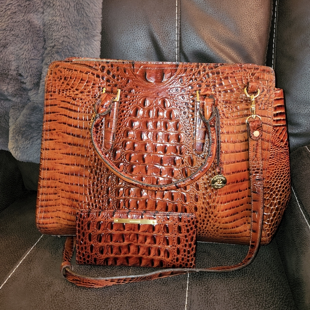 Brahmin Handbag with matching wallet